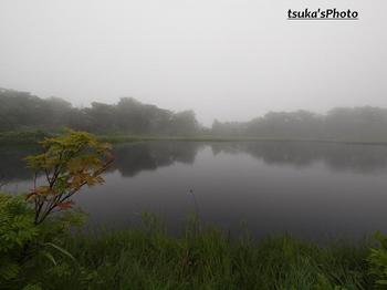 霧の鏡沼.JPG
